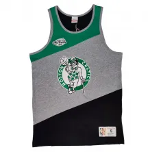 Camiseta Boston Celtics NBA Colorblocked Cotton Tank de Mitchell and Ness