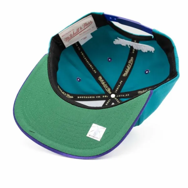 Gorra plana Charlotte Hornets transcript VNTG Mitchell and Ness