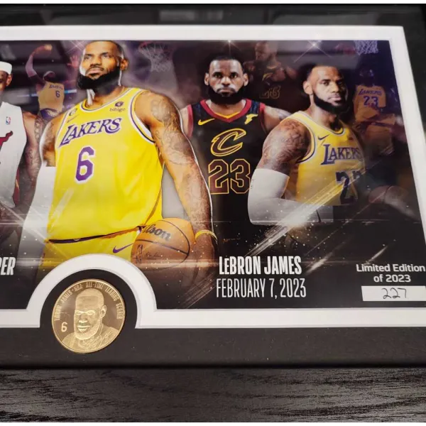 Poster Enmarcado Lebron James "Record Puntuacion"