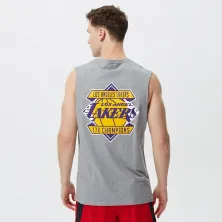 Camiseta "NBA Championship Sleeveless Lakers Back Print Logo"