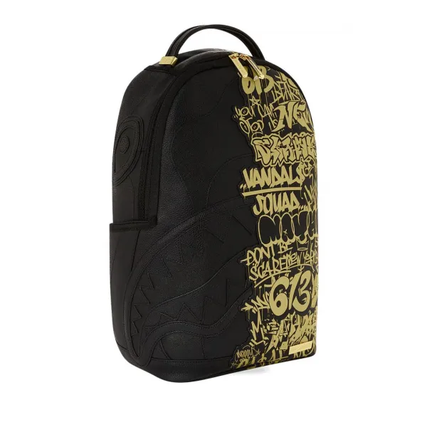 Mochila Sprayground "Half Graff Gold DLXSV"
