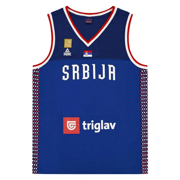 Camiseta Serbia baloncesto 100 Aniversario azul - Peak