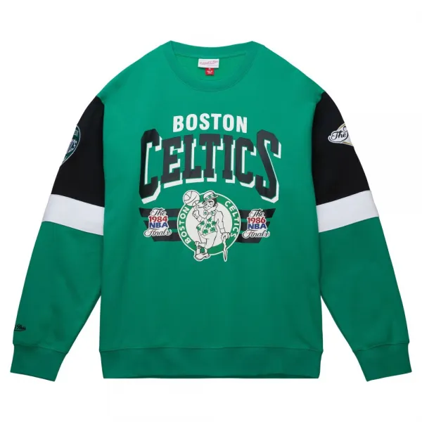 Sudadera Boston Celtics NBA All Over Crew Mitchell and Ness