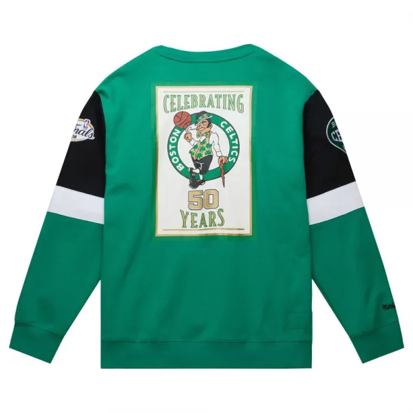 Sudadera Boston Celtics NBA All Over Crew Mitchell and Ness