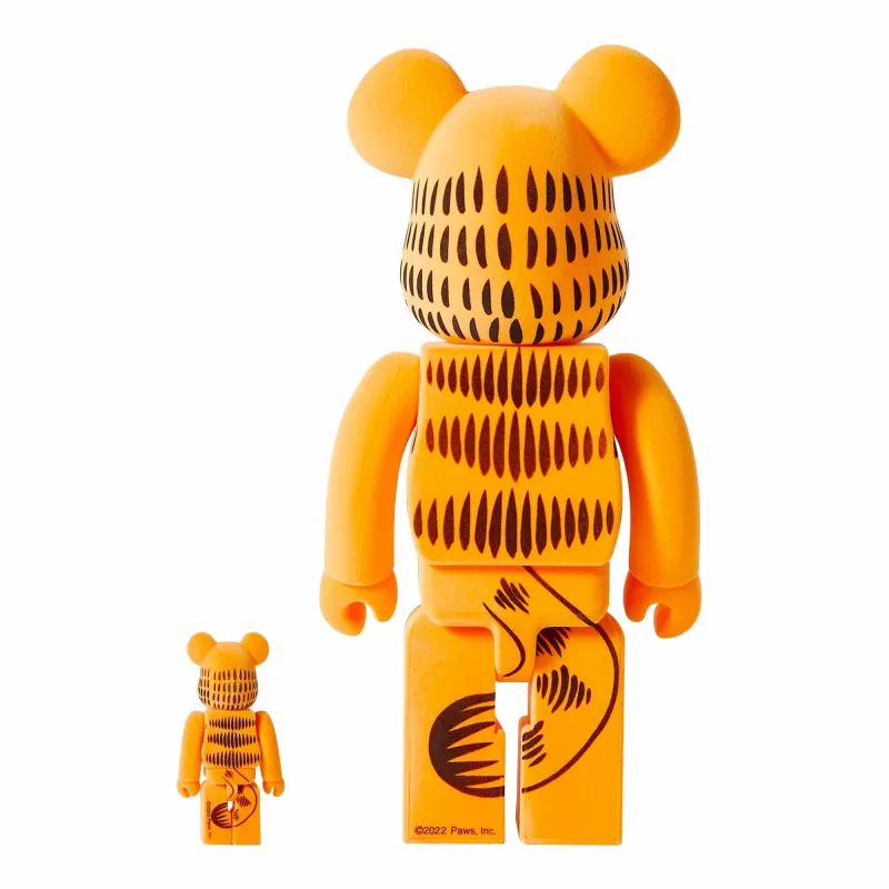 Bearbrick Garfield 400%+100% Set Flocky Edition - Medicom Toys