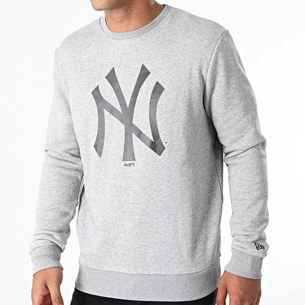 Sudadera New York Yankees - New Era Team Logo Crew Grey