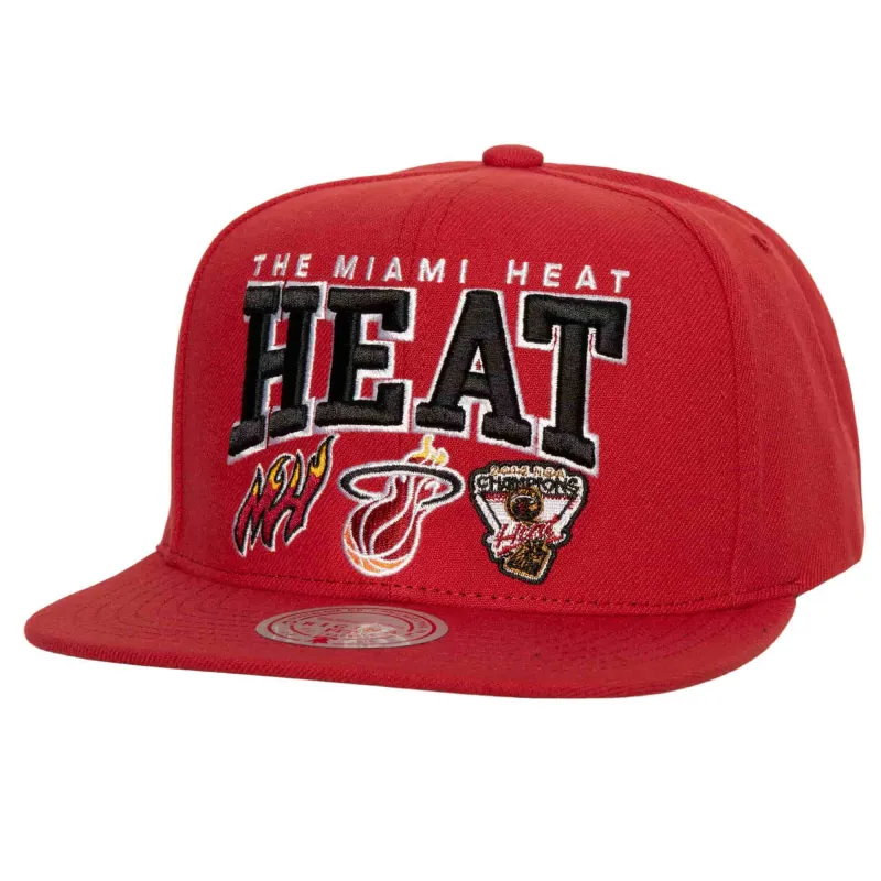 Gorra plana Miami Heat "NBA Champ stack"