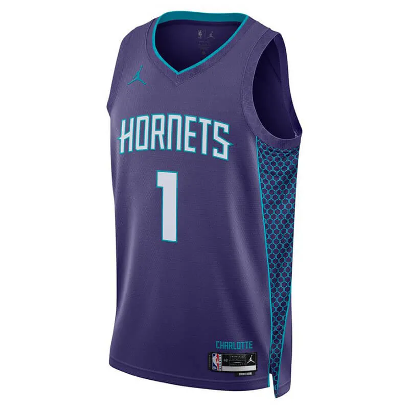 Camiseta Lamelo Ball Charlotte Hornets swingman Jordan Statement Edition