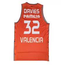 Camiseta Brandon Davies Valencia Basket Euroliga Primera Equipacion Oficial - Luanvi 2023/24