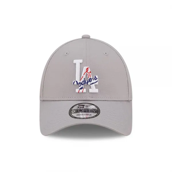 Gorra Los Angeles Dodgers Essentials team logo gris