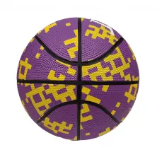 Balon baloncesto Peak de goma en color morado y amarillo Lakers