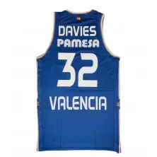 Camiseta Brandon Davies Valencia Basket Euroliga Segunda Equipacion Oficial - Luanvi 2023/24