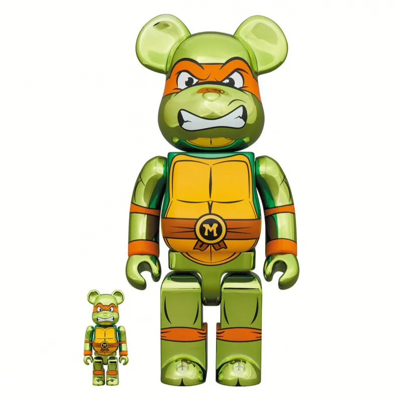 Bearbrick de Michelangelo Teenage Mutant Ninja Turtle