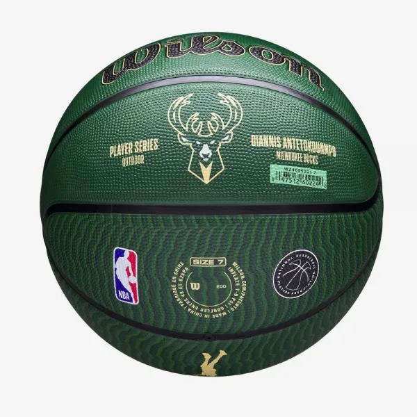 Balon Giannis Antetokounmpo NBA Player Icon con Milwaukee Bucks en verde