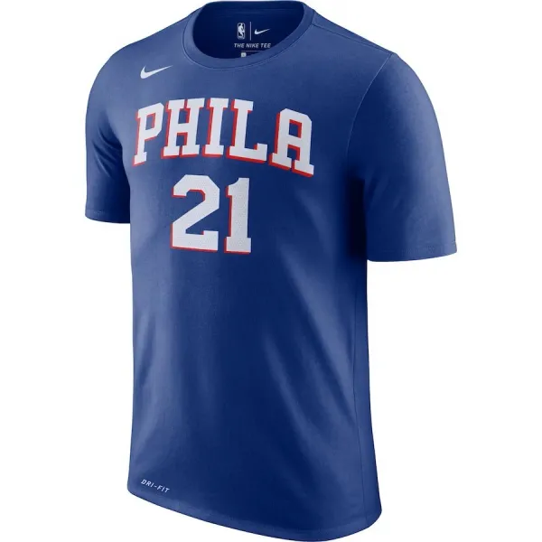 Camiseta Joel Embiid con Philadelphia 76ers Name and Number Nike