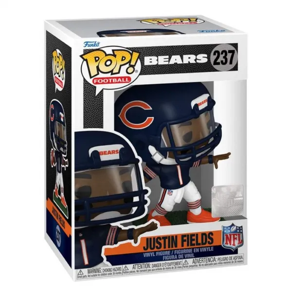 Funko Pop de Justin Fields con los  Chicago Bears