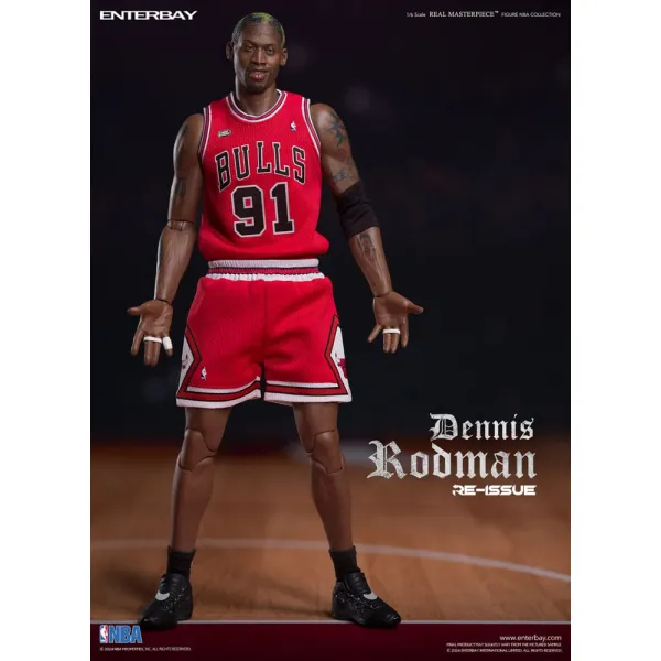 Figura Enterbay Dennis Rodman 1/6 Chicago Bulls - Masterpiece