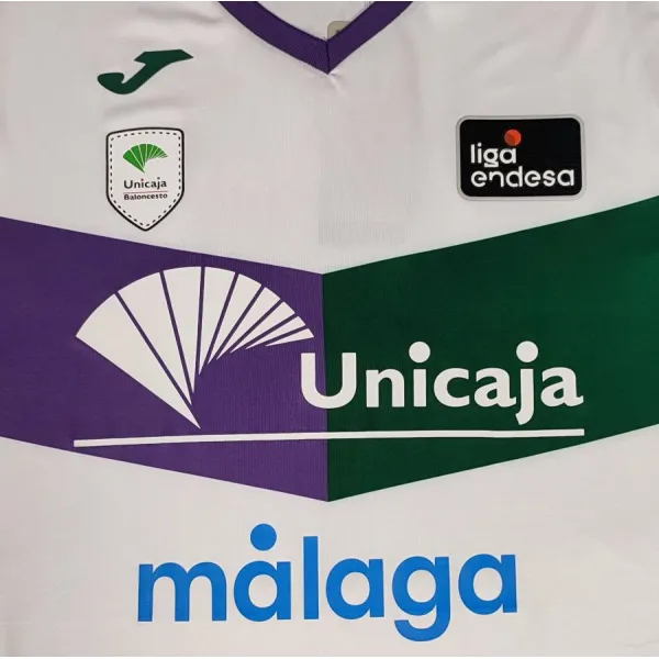 Camiseta Kendrick Perry Unicaja Malaga Segunda Equipacion blanca