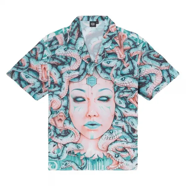 Camisa Dolly Noire DLYNR "Medusa" Acquamarine