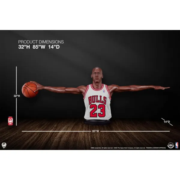 Figura Michael Jordan con Chicago Bulls - Estatua Busto "Wings" 1/1 PCS 81cms