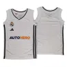 Camiseta Real Madrid Baloncesto Junior Primera Equipacion Blanca Adidas 2024-25