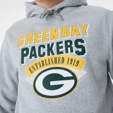 Sudadera Green Bay Packers NFL Team Graphic en Gris de New Era