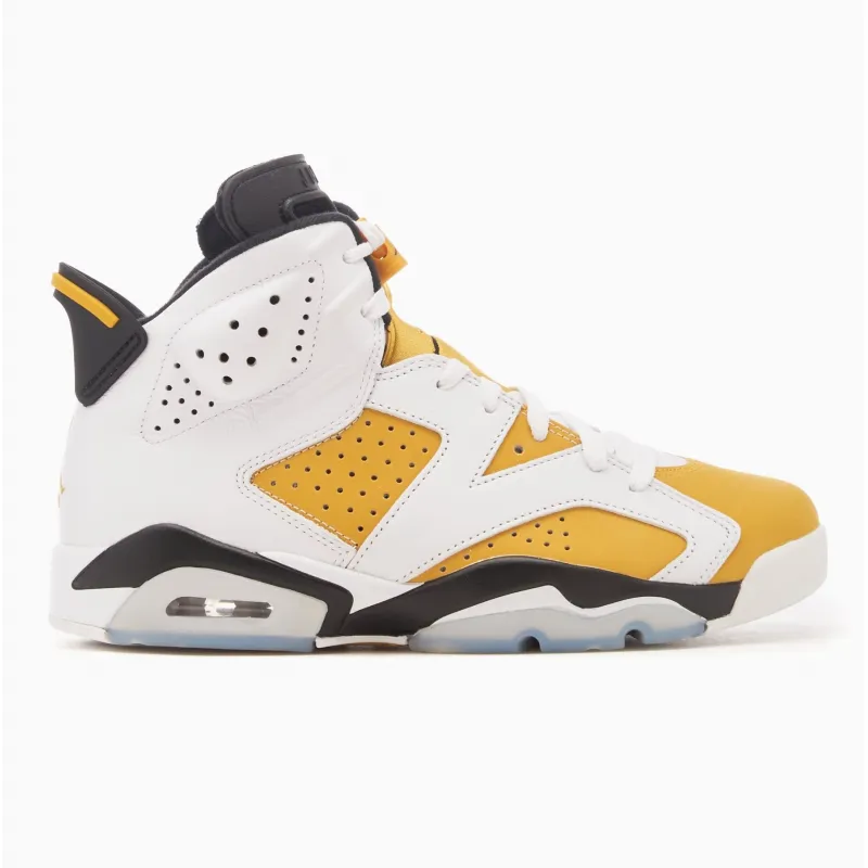 Zapatillas Nike Air Jordan 6 Retro Yellow Ochre vista lateral