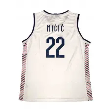 Camiseta Vasilije Micic Serbia - Peak Paris 2024 blanca