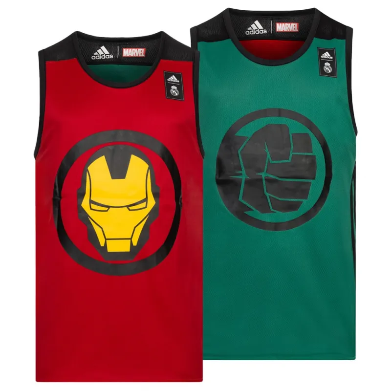 Camiseta Real Madrid Baloncesto x Marvel Avengers Reversible