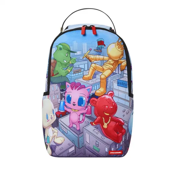 Mochila Mini Sprayground Chillin Like a Building vista frontal