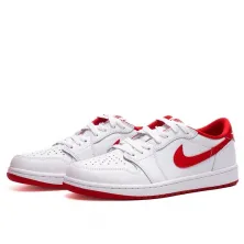 Zapatillas Nike Air Jordan 1 Low Retro OG White- University Red