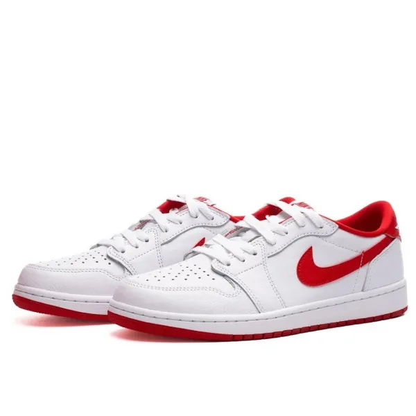 Zapatillas Nike Air Jordan 1 Low Retro OG White- University Red