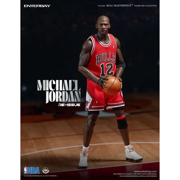 Figura de Michael Jordan con los Bulls de Enrterbay lateral