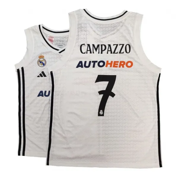 Camiseta Facundo Campazzo Real Madrid Baloncesto Junior Trasera