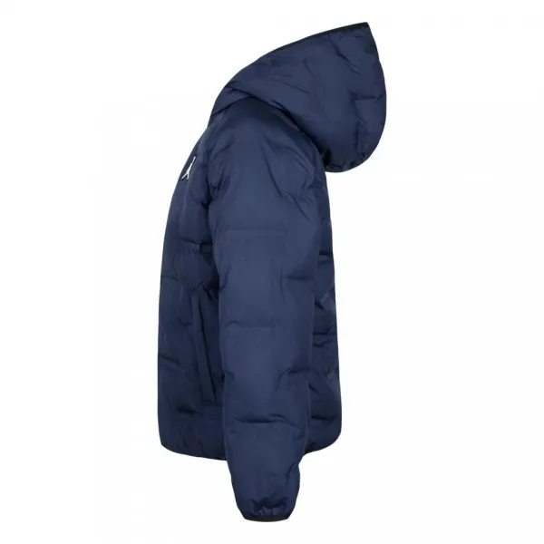 Abrigo Air Jordan Welded Puffer Junior azul frontal