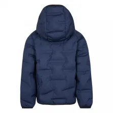 Abrigo Air Jordan Welded Puffer Junior azul frontal