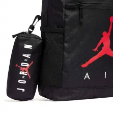 Mochila baloncesto Jordan Air School negra detalle estuche