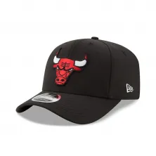 Gorra curva Chicago Bulls 9Fifty Stretch New Era negro logo new era