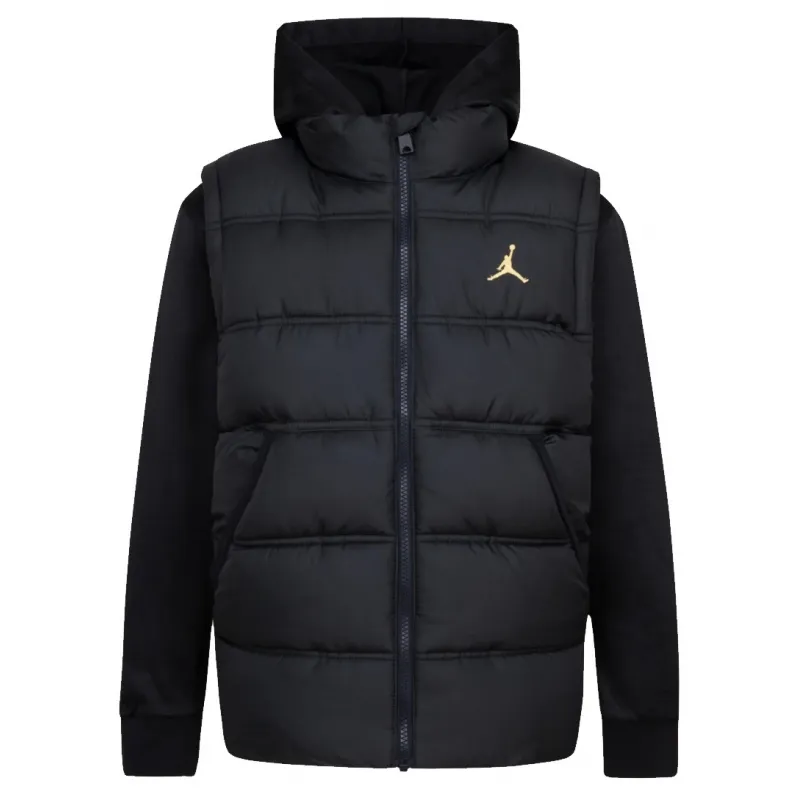 Chaqueta con Capucha Jordan JB Puffer para niños vista frontal