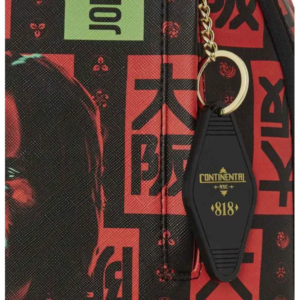 Mochila Sprayground John Wick Japanese Oath detalle llavero