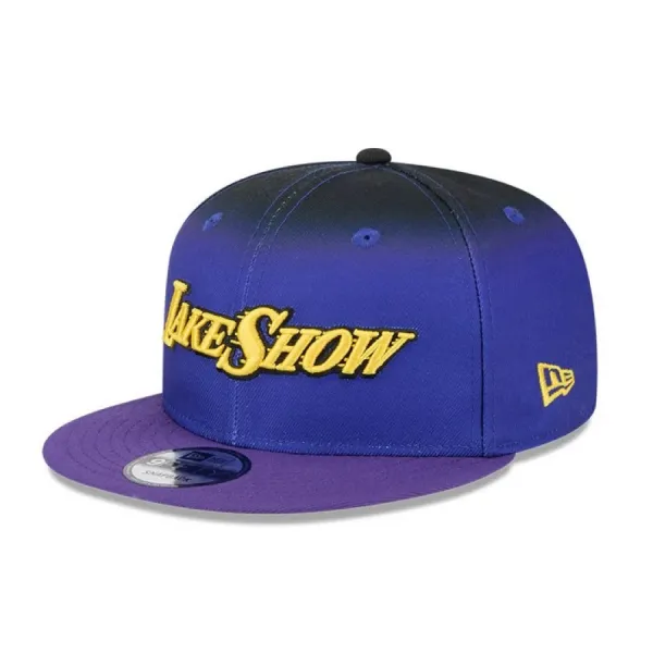 Gorra LA Lakers City Edition NBA24 9Fifty New Era vista izquierda