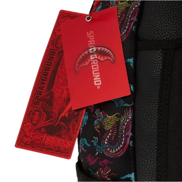 Mochila Sprayground Embroidered Dragons detalle