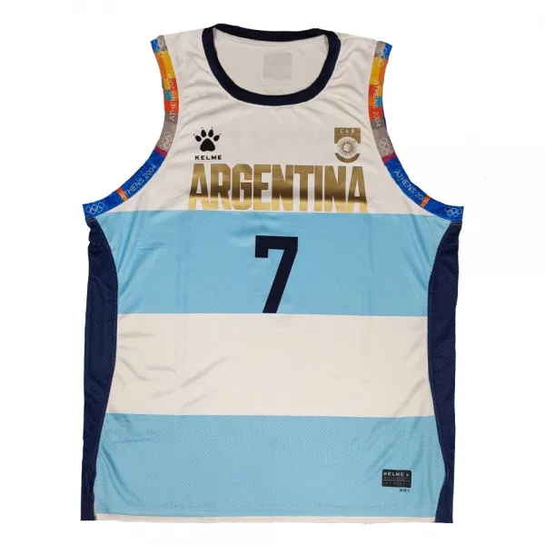 Camiseta Campazzo Seleccion Argentina baloncesto Homenaje Athenas 2004 Kelme