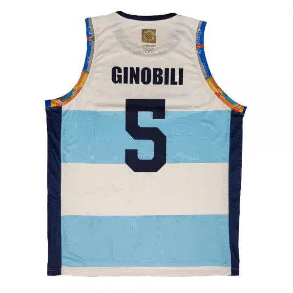 Camiseta Ginobili Seleccion Argentina baloncesto Homenaje Athenas 2004 Kelme vista trasera