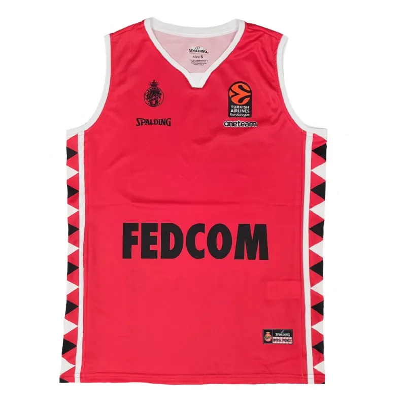 Camiseta baloncesto oficial del AS Monaco Basket Euroliga roja