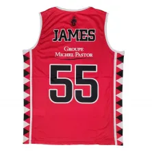 Camiseta Mike James AS Monaco Basket Spalding Euroliga vista trasera